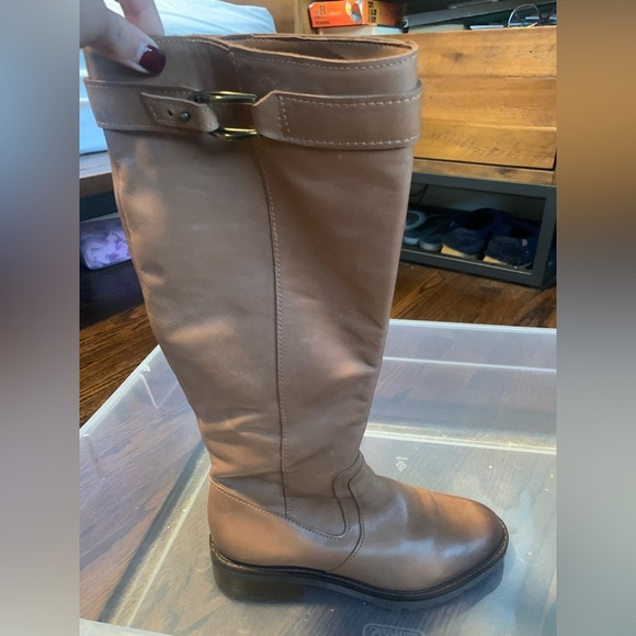 Naturalizer 27 Edit Cayce Leather Chestnut Boots sz 8.5 M - Picture 9 of 10